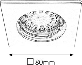 Rabalux 1053 - SET di 3 faretti da incasso LED LITE 3xGU10-LED/3W/230V