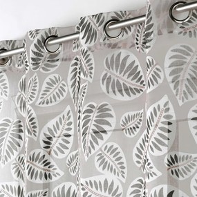 Tenda in voile nero e beige 140x240 cm Alma - douceur d'intérieur