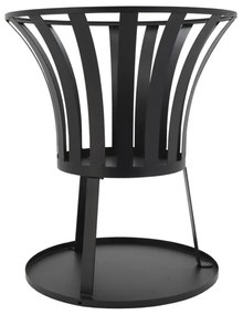 Griglia portatile a legna nero