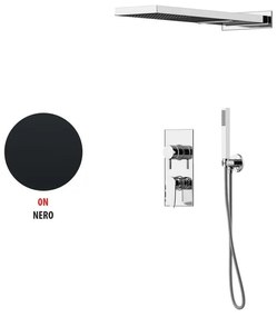 Kit incasso doccia Soffio nero opaco