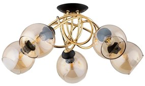 Lampadario a plafone MODENA 5xE14/10W/230V oro