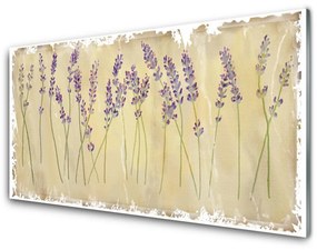 Quadro vetro Fiori Pianta naturale 100x50 cm