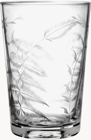 Set di 6 bicchieri in cristallo soffiato Fern