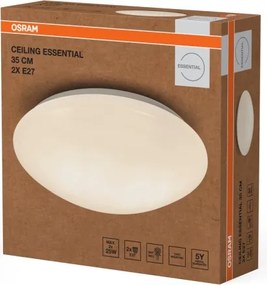 Osram - Plafoniera CEILING ESSENTIAL 2xE27/25W/230V Ø 35 cm bianca