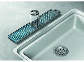 Tappetino scolapiatti grigio in plastica 42x8 cm Gravity – Metaltex