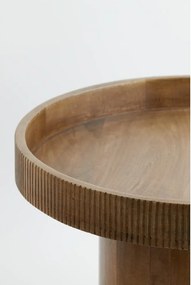 Tavolino rotondo in legno di mango ø 60 cm Kalomo - Light &amp; Living