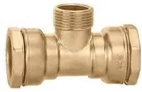 Deca - Raccordo A Tee Ridotto, In Ottone 32 X 1 M X 3/4 F CALEFFI 865632