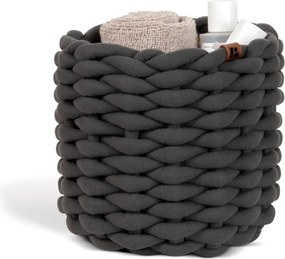 Cesto in tessuto ø 21x17 cm Peach Skin Round S – Bigso