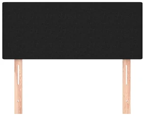 Testiera nera 80x5x78/88 cm in tessuto