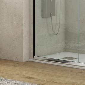 Box doccia angolare 120x80 altezza 180 cm vetro trasparente K410 - KAMALU