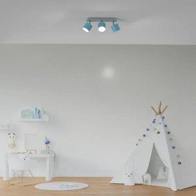 Faretto DIXIE 3xGX53/11W/230V blu