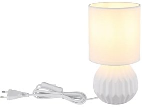 Globo 21730W - Lampada da tavolo SYLAS 1xE14/40W/230V bianco