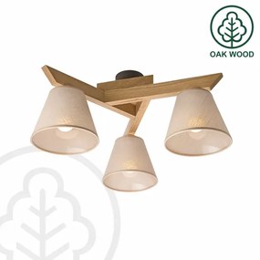 Brilagi - LED  Lampadario a plafone ANTHONY 3xE14/40W/230V quercia/beige