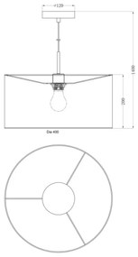 Globo 15188H - Lampadario AMY I 1xE27/60W/230V