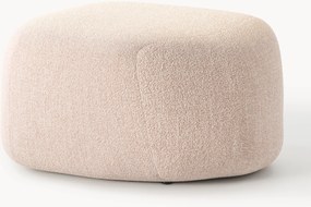 Pouf ovale in bouclé Wolke