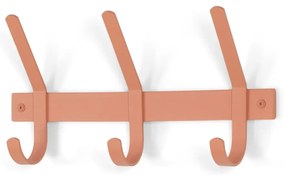 Attaccapanni da parete color salmone in metallo 40 cm Dexter – Spinder Design