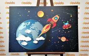 Stampa su tela – Verso lo spazio