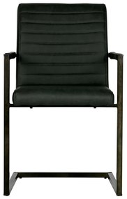 Sedia da pranzo nera Bas - WOOOD