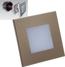 Emithor 48334 - Luce LED da incasso STEP LIGHT LED/1W/230V oro