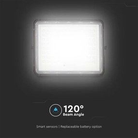 LED Proiettore solare da esterno LED/20W/3,2V 4000K nero + +TC