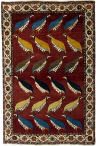 Gabbeh Tappeto persiano 120x190 Rosso (Iran) Annodato A Mano