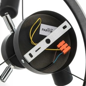 Lampadario a sospensione con supporto rigido HELEN 3xE27/15W/230V marrone/nero/oro