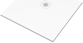 Piatto doccia SENSEA in composito minerale di resina gelificata Remix V3 bianco L 90 x L 90 x H 2.3 cm opaco