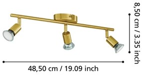 Eglo 33186 - Faretto LED BUZZ-LED 3xGU10/2,8W/230V 3000K oro