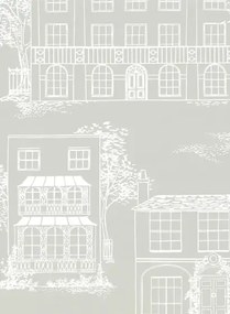 Little Greene Carta da parati Hampstead - Cool Grey