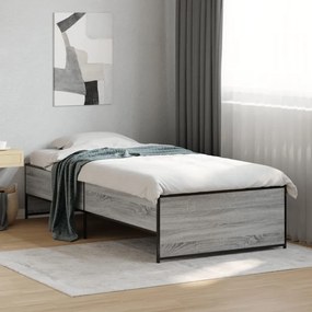 Giroletto Grigio Sonoma 100x200 Cm Legno Multistrato E Metallo /