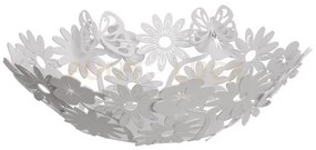 Centro tavola di design margherite grande bianco marmo