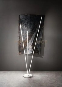 Piantana in metallo colore bianco twins led 47w 3000k 3760lm dimmer...