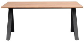 Tavolo da pranzo pieghevole con piano in rovere 170x100 cm Carradale - Rowico