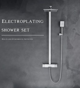Sistema doccia esterno ELITE EDITION BSE1419 con getti massaggianti e cascata, disponibile in più finiture tra cui oro spazzolato e — Oro spazzolato