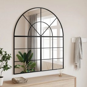 Specchio Da Parete Nero 100x50 Cm Arco İn Ferro /