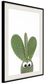 Poster  Funny Cactus III  Cornice Quadri Cornice nera con pass-partout, Larghezza x Altezza Home decor 30x45