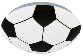 Plafoniera Contemporanea Soccer Metallo Bianco Led Integrato 12W 4000K