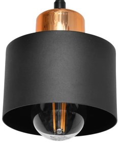 Lampadario a sospensione con filo EDISON 3xE27/15W/230V