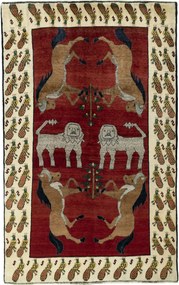 Shiraz Tappeto 250x160 Rosso (Iran) Annodato A Mano