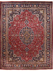 Mashad Tappeto 390x300 Rosso (Iran) Annodato A Mano