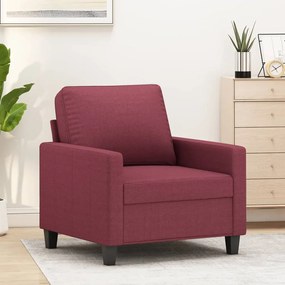 Poltrona Rosso Vino 60 Cm İn Tessuto /