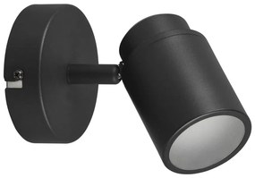 Faretto in metallo nero opaco 10x9 cm Angelo - Trio