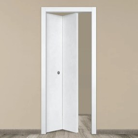 Porta pieghevole a libro simmetrica Side bianco L 80 x H 210 cm sinistra