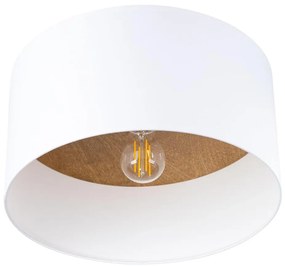 Sollux SL.1393 - Plafoniera TELESTO 1xE27/15W/230V diametro 35 cm bianco/beige