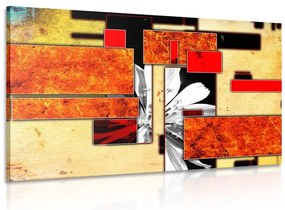 Quadro su tela – Astrazione in arancione