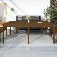 Tavolo da Giardino Miele 203,5x100x76cm Legno Massello di Pino 823986