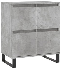 Credenza grigio cemento 60x35x70 cm in legno multistrato