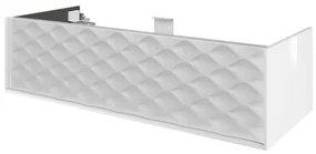 Mobile da bagno sotto lavabo SENSEA Neo Frame bianco laccato lucido L 120 x H 32 x P 48 cm 1 cassetto, lavabo non incluso