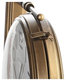 Orologio da Parete DKD Home Decor Cristallo Dorato Bianco Ferro (36 x 9 x 38 cm)