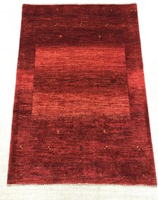 Loribaft Tappeto 100 x 140 Rosso (Iran) Annodato A Mano